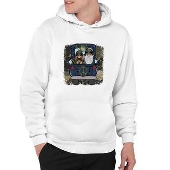 Symbol Peace With Gnome Hero Dad Hoodie - Seseable