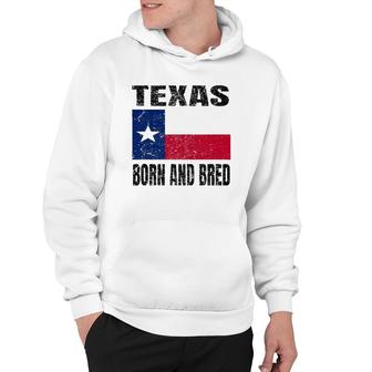 Texas Born And Bred Vintage Texas State Flag Hoodie - Thegiftio UK