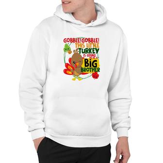 Thanksgiving Turkey Big Brother Kids Matching Pregnant Hoodie - Monsterry