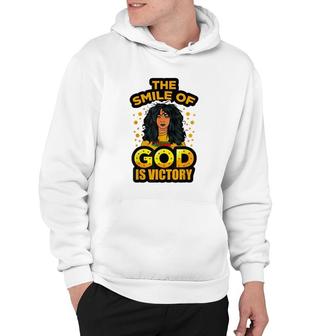 The Smile Of God Is Victory Melanin Women Juneteenth Queen Hoodie | Mazezy