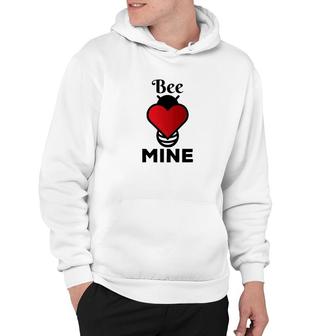 Valentines Day Bee Mine Funny Heart Tees Couple Gifts Hoodie - Monsterry
