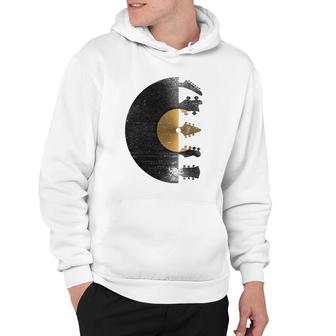 Vinyl Record Guitar Player Mens & Womens Sizes Hoodie | Mazezy