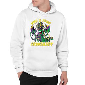 Whos Your Crawdaddy Crawfish Funny Mardi Gras Jester Beads Hoodie - Seseable