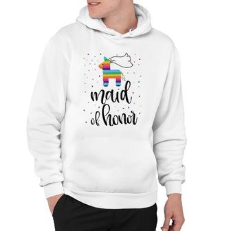 Womens Maid Of Honor Pinata Bachelorette Party Final Fiesta Group Hoodie | Mazezy