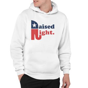 Womens Raised Right Republican Elephant Retro Style Distressed Gift V-Neck Hoodie | Mazezy