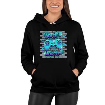 11 Years Old 11Th Video Gamer Gaming Birthday Party Boys Girl Women Hoodie - Seseable