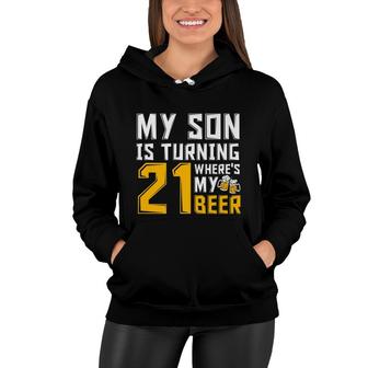 21St Birthday 21 Year Old Son Dad Mom Family Birthday Women Hoodie - Seseable