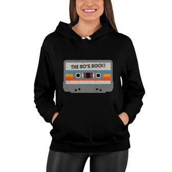 80S Styles The 80S Rock Radio Great Graphic Women Hoodie - Seseable
