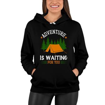 Adventure Is Waiting For You Explore Travel Lover Women Hoodie - Seseable