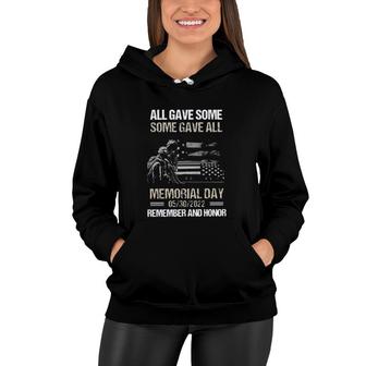 All Gave Some Some Gave All Memorial Day Remember Design 2022 Gift Women Hoodie - Seseable