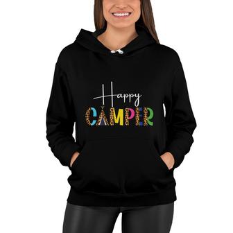 Arrow Camper Happy Summer Camp Camping Women Hoodie - Thegiftio UK