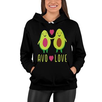 Avo Love Some Body Funny Avocado Couple Women Hoodie - Seseable
