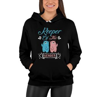 Backspang Baby Gender Reveal Party Keeper Of The Gender Women Hoodie - Seseable