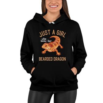 Bearded Dragon Lizard - Just A Girl Women Hoodie | Mazezy