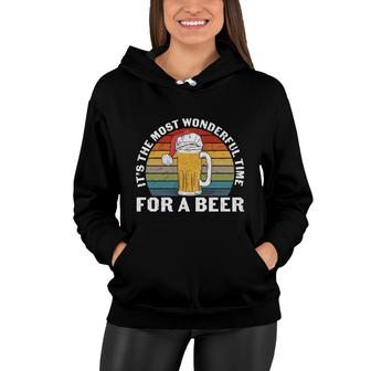 Beer Lover Its The Most Wonderful Time For Beer Women Hoodie - Seseable