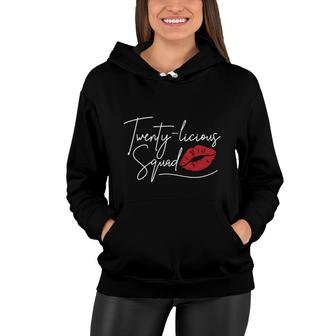 Cheers To 20Th Birthday With Twenty Licious Squad Since 2002 Women Hoodie - Seseable