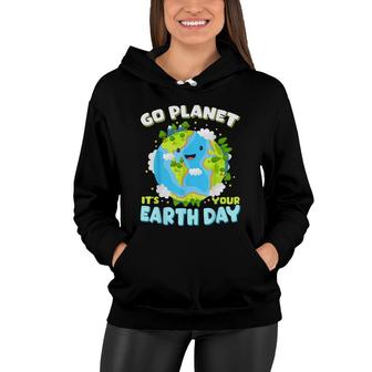 Cute Earth Day 2022 Go Planet Earth Day Everyday Women Hoodie - Seseable