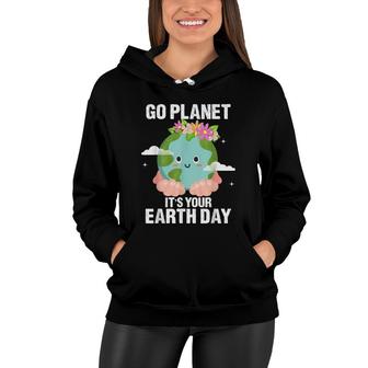 Earth Day 2022 Cute Earth Day Fun Earth Day Teachers Earth Women Hoodie - Seseable