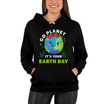 Earth Day 2022 Restore Earth Nature Planet Cute Earth Day Women Hoodie - Seseable