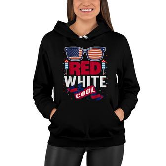 Fourth Of July 4Th July Red White And Blue Patriotic Women Hoodie - Seseable