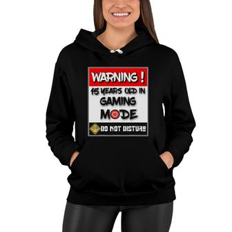Funny 15Th Birthday For Boys 15 Years Old Teen Gamers Women Hoodie - Seseable