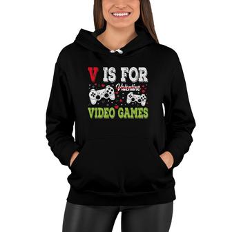 Funny Video Games Lover Valentine Day For Kids Boys Gamer Women Hoodie - Seseable