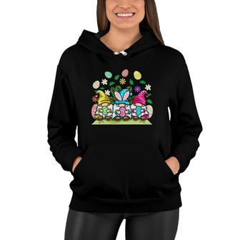 Happy Easter Gnomes Egg Hunting Gift For Men Womens Kids Women Hoodie | Mazezy