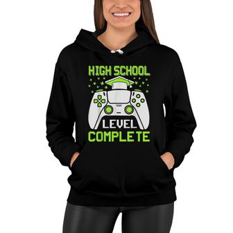 High School Level Complete Class Of 2022 Graduation Gamer Women Hoodie - Seseable