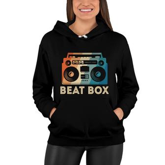 Hip Hop Beat Box Music Lovers Mixtape 80S 90S Retro Style Women Hoodie - Seseable