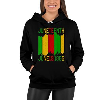 Juneteenth Flag June 19Th 1865 Freedom Day Women Hoodie - Thegiftio