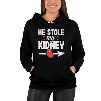 Kidney Transplant Organ Donor Funny Surgery Recovery Gift Women Hoodie - Seseable