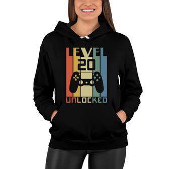 Level 20 Unlocked Since 2002 And I Have 20Th Birthday Party Women Hoodie - Seseable