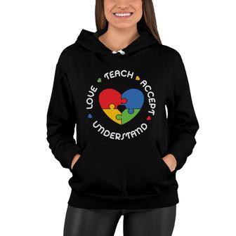 Love Teachers Acceptance Understanding And Great Students Women Hoodie - Seseable