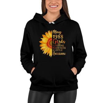 May Girls 1988 33Rd Birthday Gifts 33 Years Old Women Hoodie - Seseable