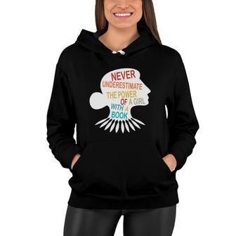 Never Underestimate The Power Of A Girl With Book Ruth Rbg Women Hoodie - Seseable