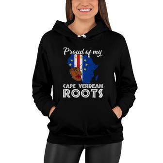 Proud Of My Cape Verdean Roots Girl Apparel Cabo Verde Flag Women Hoodie | Mazezy