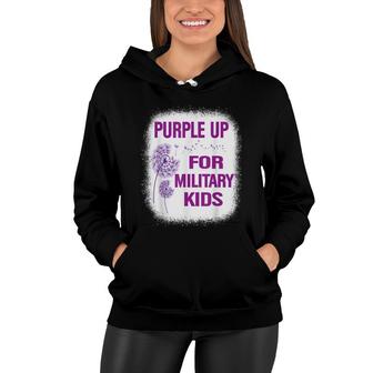 Purple Up For Military Kids - Month Of The Military Child Women Hoodie - Seseable