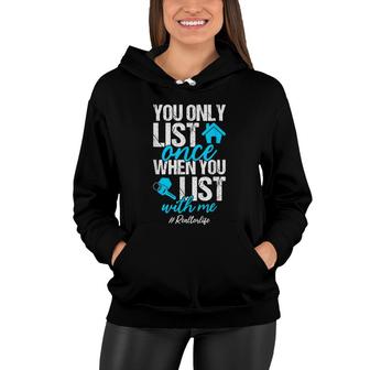 Realtor Life Funny Real Estate Agent Sold Quote Women Hoodie - Seseable