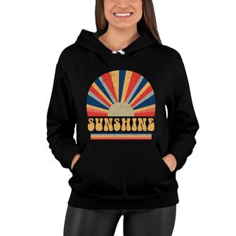 Retro 80S Style Hippie Sunshine 80S 90S Lovers Women Hoodie - Seseable