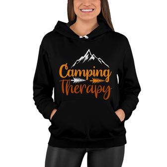 Travel Lover Always Has Camping Therapy In Every Exploration Women Hoodie - Seseable