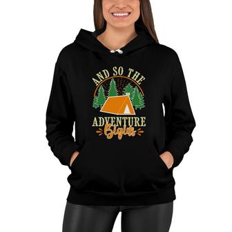 Travel Lover Loves Exploration And So The Adventure Begins Women Hoodie - Seseable