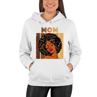 Black Smart Mom Afro African American Women Mother Day Women Hoodie - Thegiftio UK