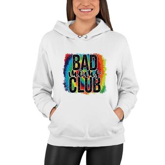 Colorful Bad Moms Club Vintage Mothers Day Women Hoodie - Seseable