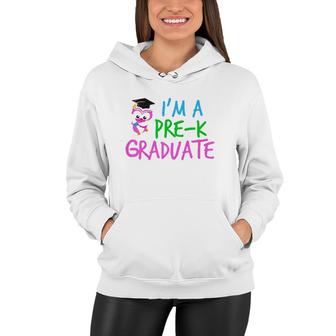 Kids Cute Preschool Graduation Prek Graduate Girl Women Hoodie - Seseable