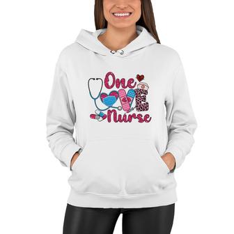 One Love Nurse Job Cute Colors New 2022 Gift Women Hoodie - Seseable