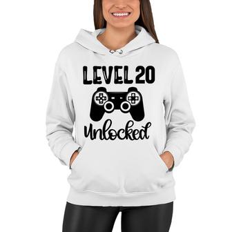 Since 2002 Level 20 Unlocked Quickly And 20Th Birthday Women Hoodie - Seseable