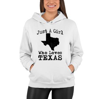 Texas Flag Map Outfit Girl Who Love Texan Patriot Gift Idea Women Hoodie | Mazezy