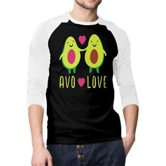 Avo Love Some Body Funny Avocado Couple Raglan Baseball Shirt | Seseable CA