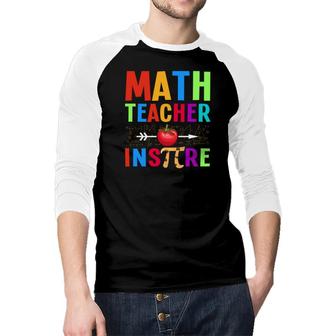 Funny Colorful Design Math Teacher Pi Day Inspire Raglan Baseball Shirt - Seseable