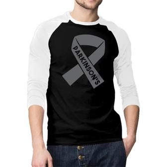 Parkinsons In Ribbon Brain Awareness Day Raglan Baseball Shirt - Seseable
